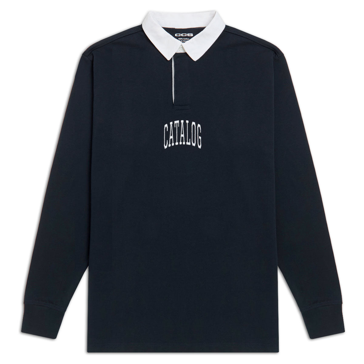 CCS Catalog Embroidered Rugby Shirt - Navy image 1