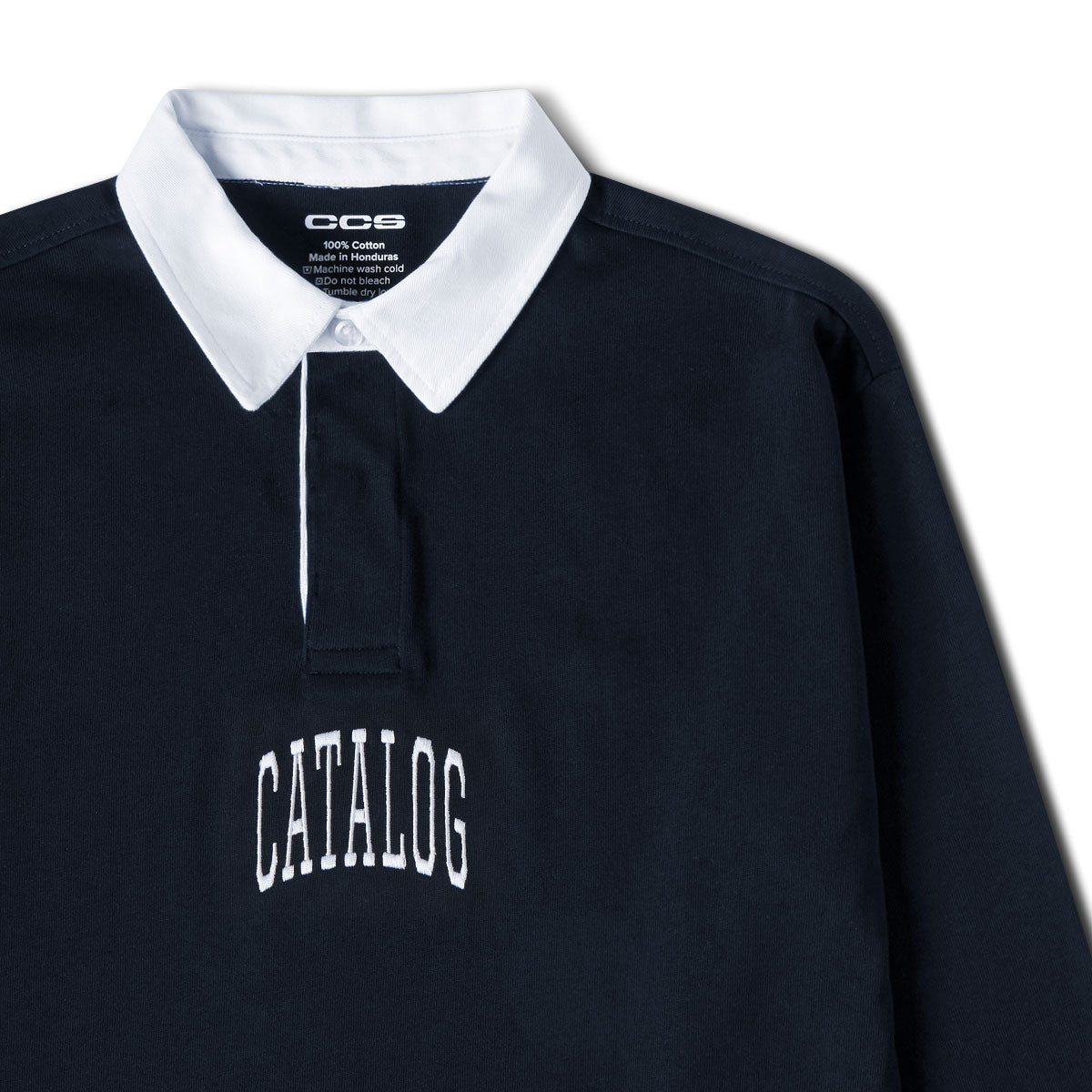 CCS Catalog Embroidered Rugby Shirt - Navy image 3