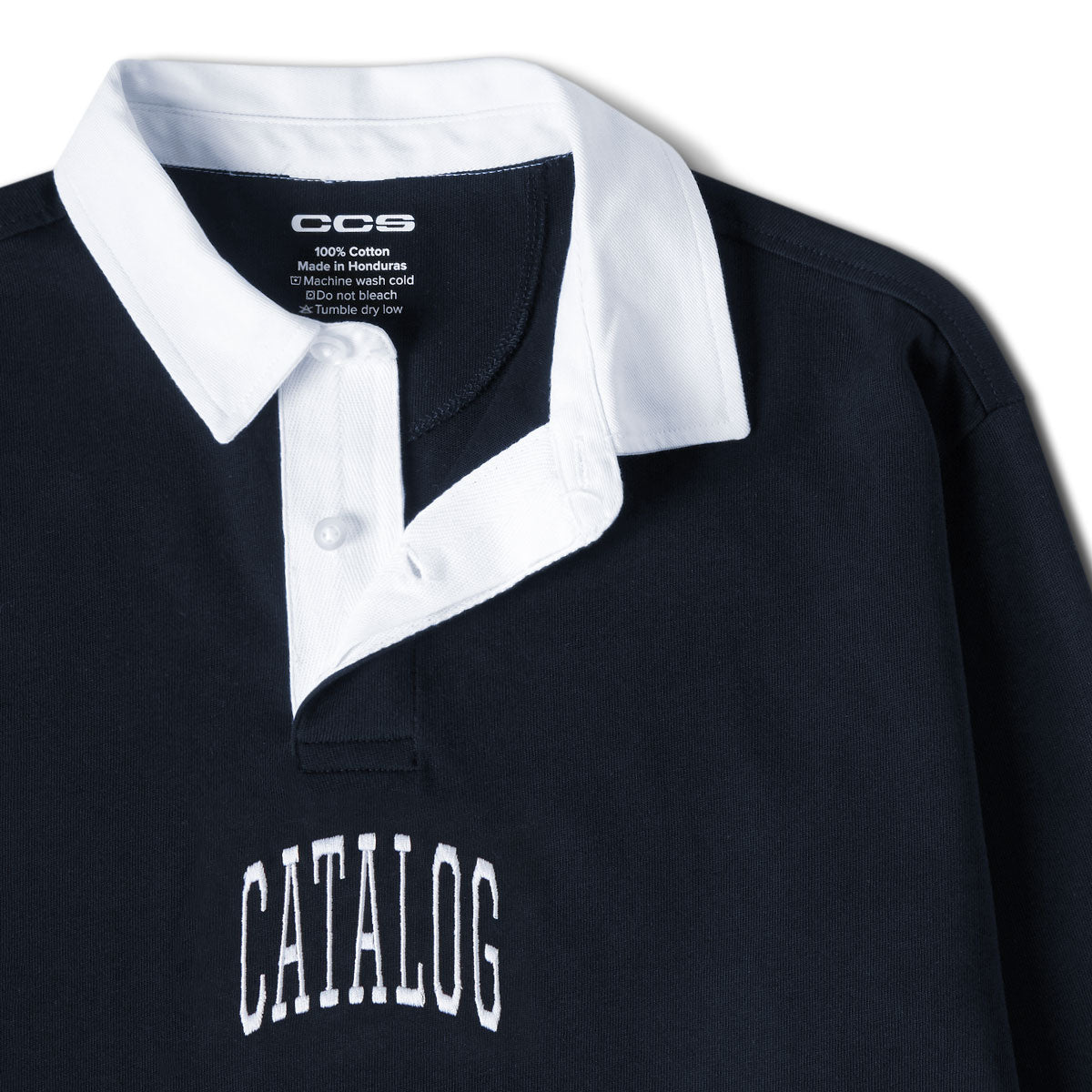 CCS Catalog Embroidered Rugby Shirt - Navy image 4