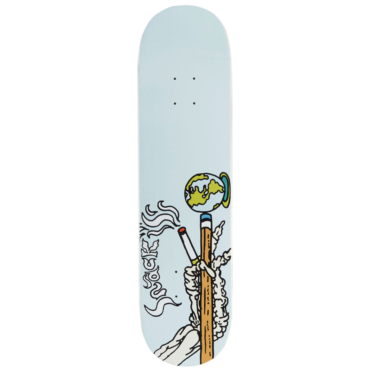 Snack Last Game Skateboard Deck - Sky Blue - 8.00