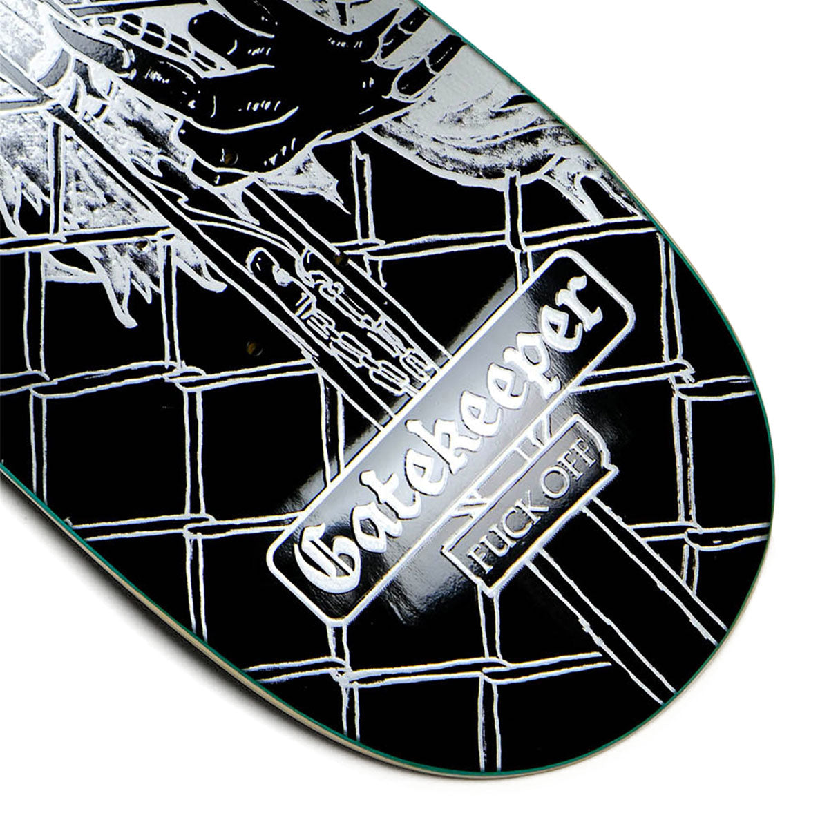 Snack Gatekeeper Skateboard Deck - Black - 8.38