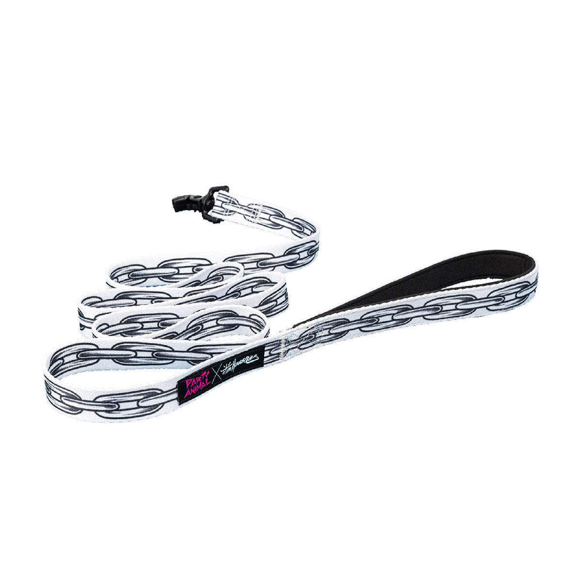 Party Animal x Tim Hendricks Chain Dog Leash - White image 1