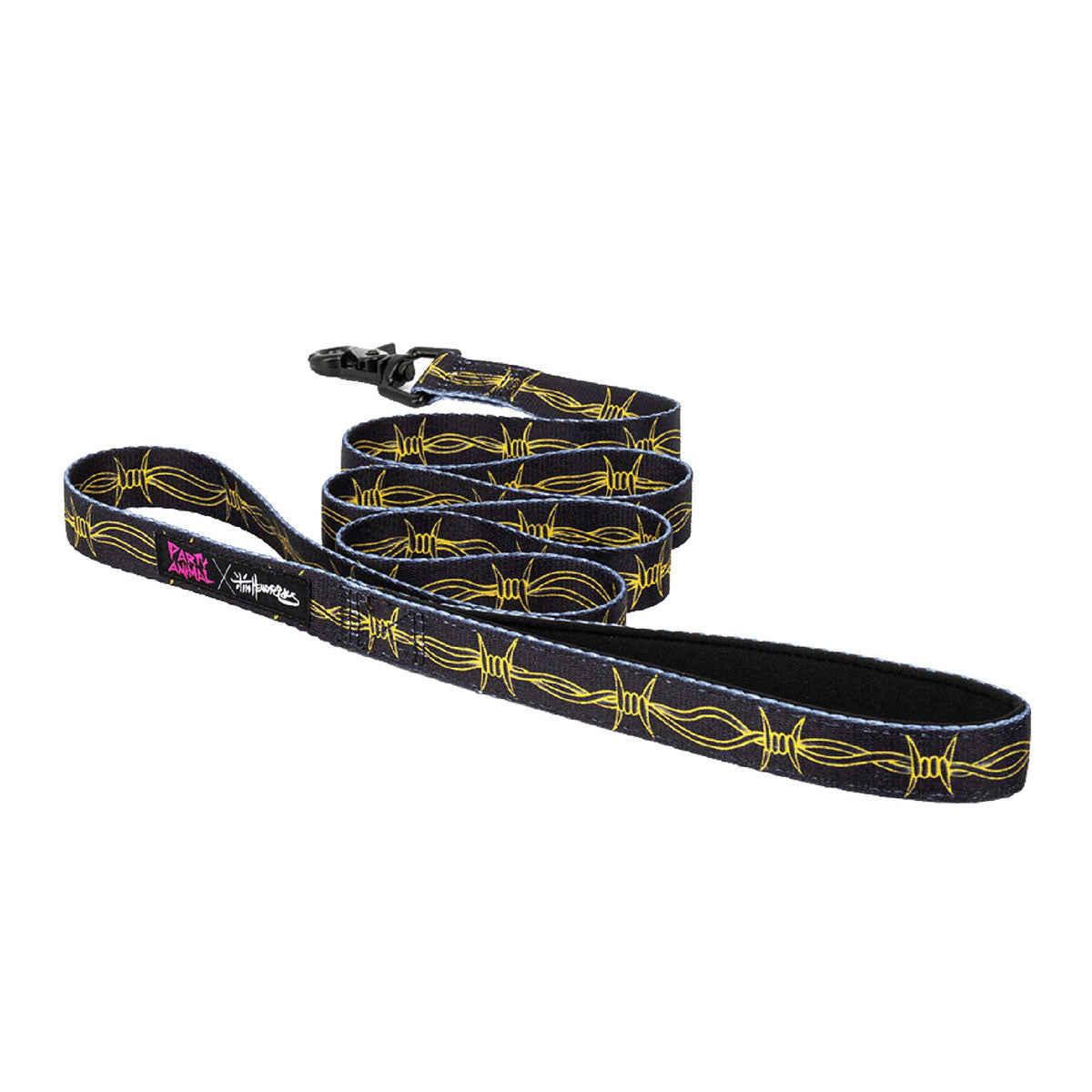 Party Animal x Tim Hendricks Barbwire Dog Leash - Black image 1