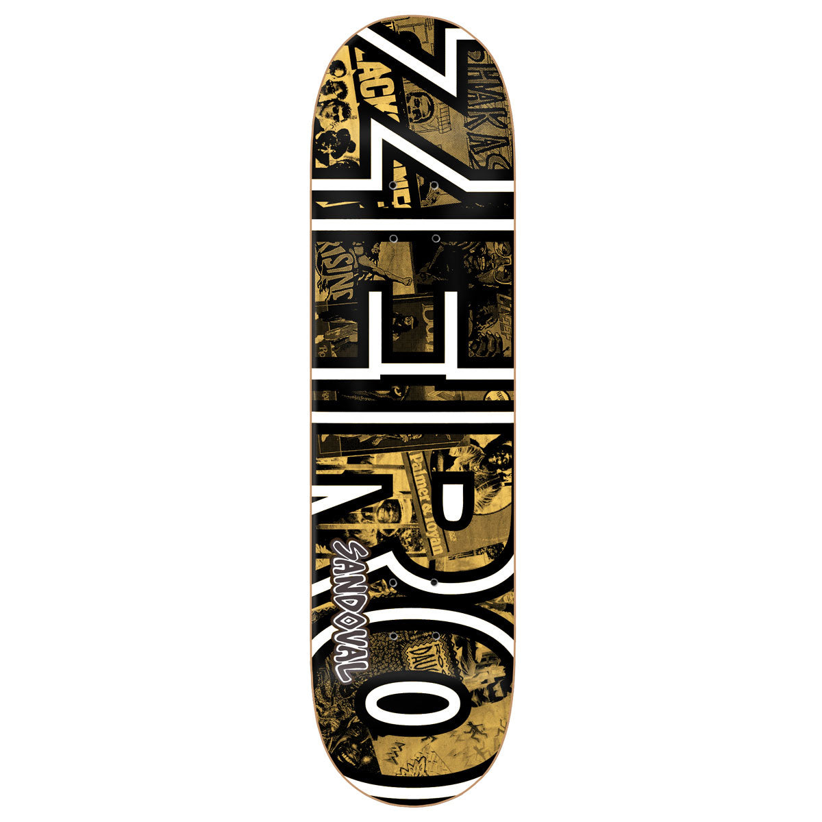 Zero Sandoval Roots Bold Skateboard Deck - Green/Red/Yellow - 8.50