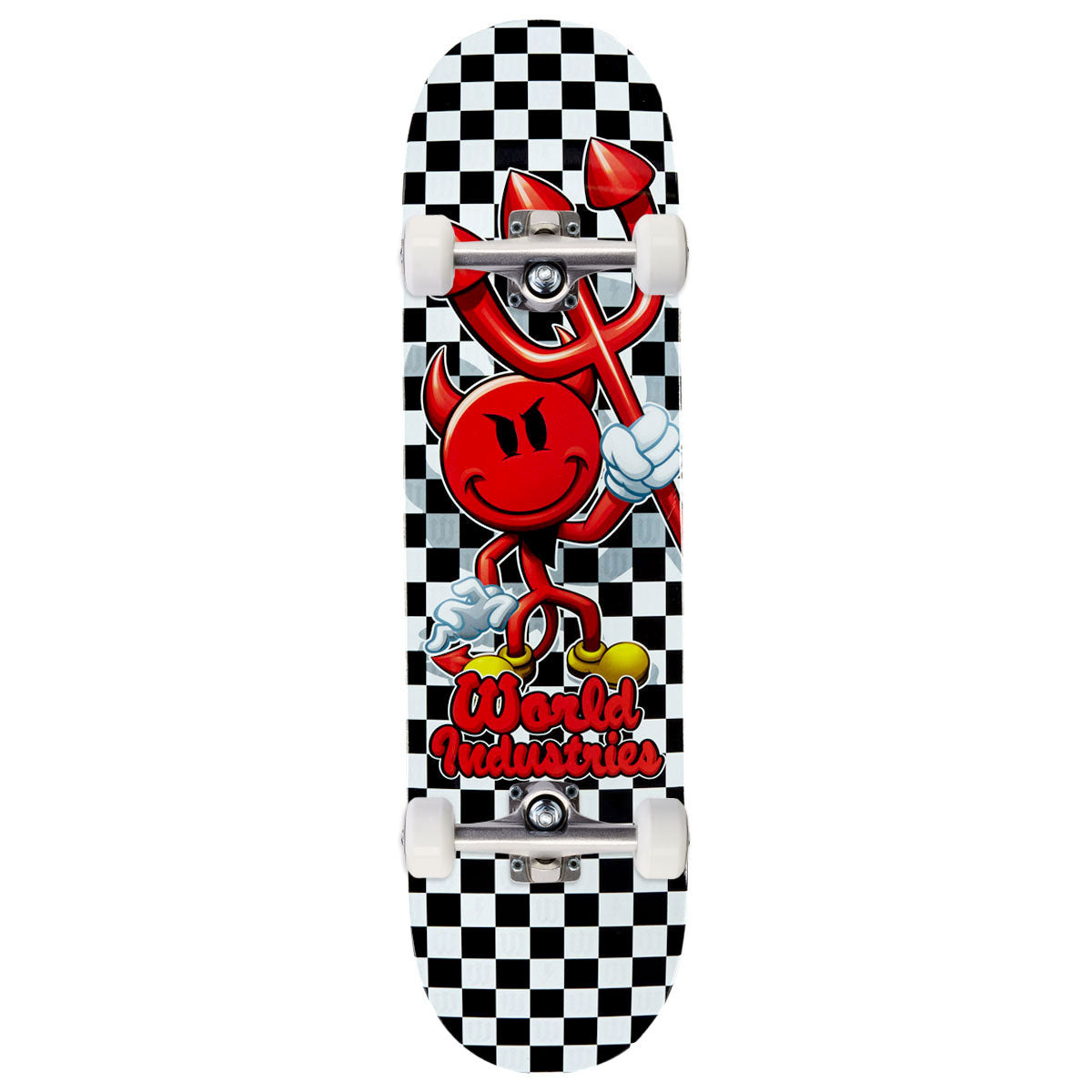 World Industries Checkered Devil Man Skateboard Complete - 7.75