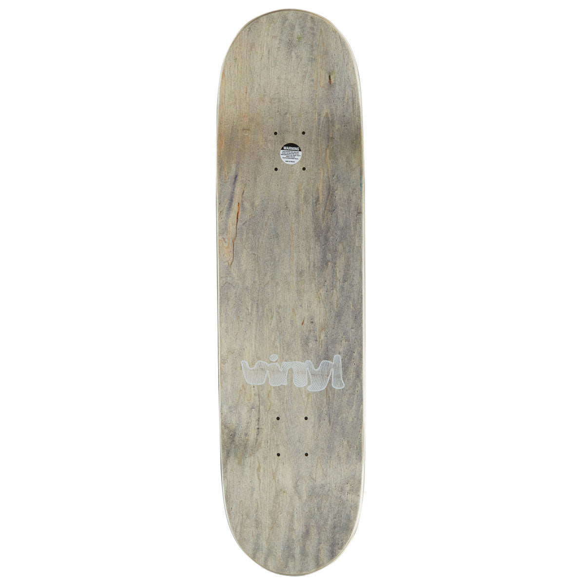 Vinyl Spiral Skateboard Complete - White Marble - 8.50