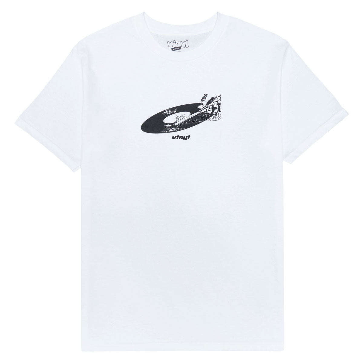 Vinyl Record T-Shirt - White image 1