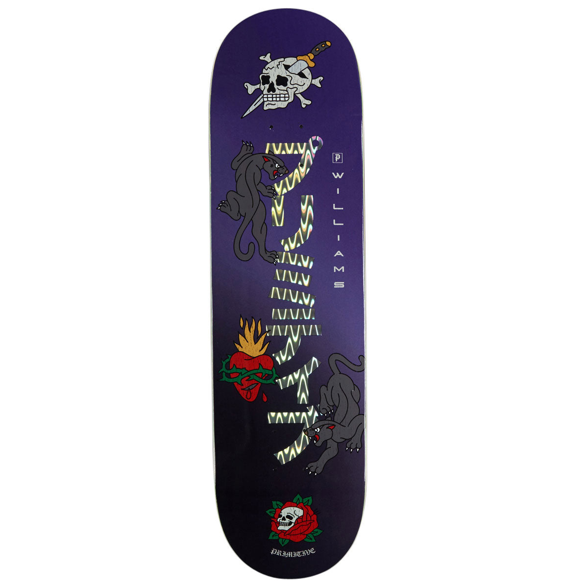 Primitive Williams Outsider Skateboard Deck - Purple - 8.50