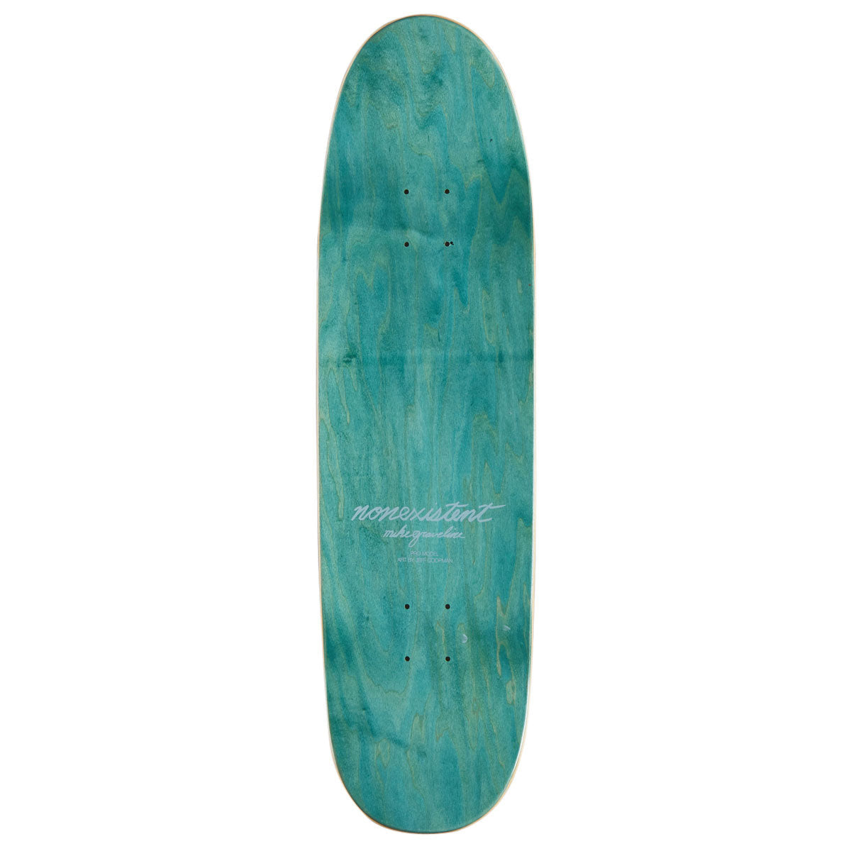 Nonexistent Mike Graveline Computer Pro Hybrid Football Shape Skateboard Deck - 8.75