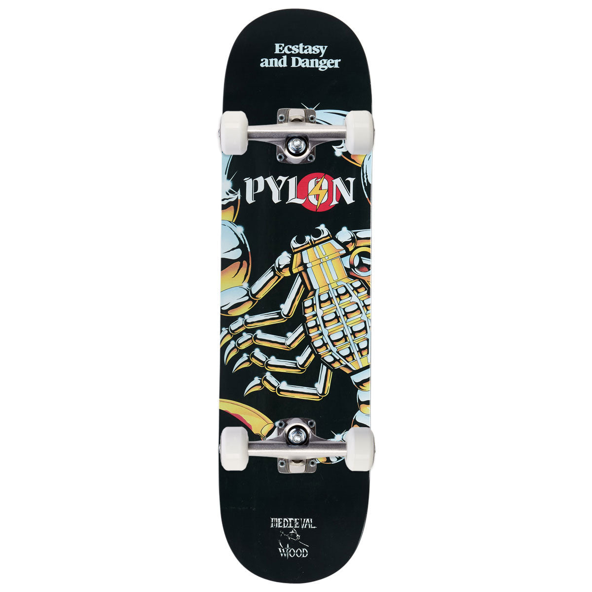 Pylon Ecstasy And Danger Twin Skateboard Complete - 8.25