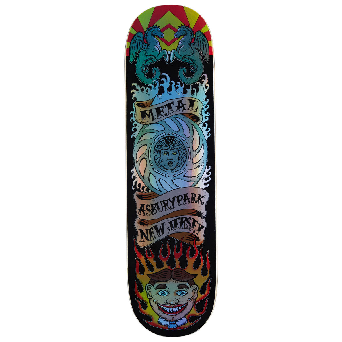 Metal APNJ Skateboard Deck - 8.38