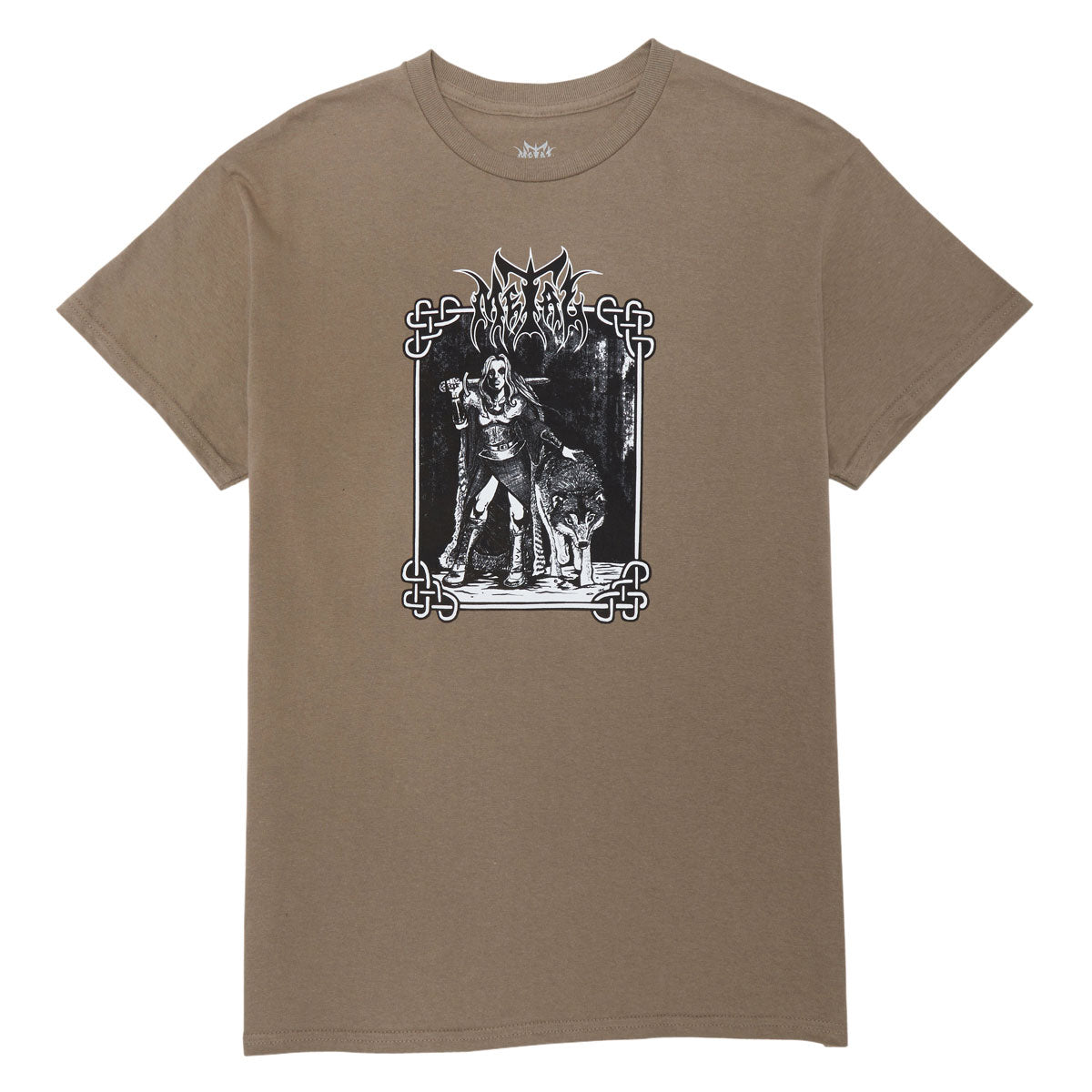 Metal Valkyrie Wolf T-Shirt - Khaki image 1