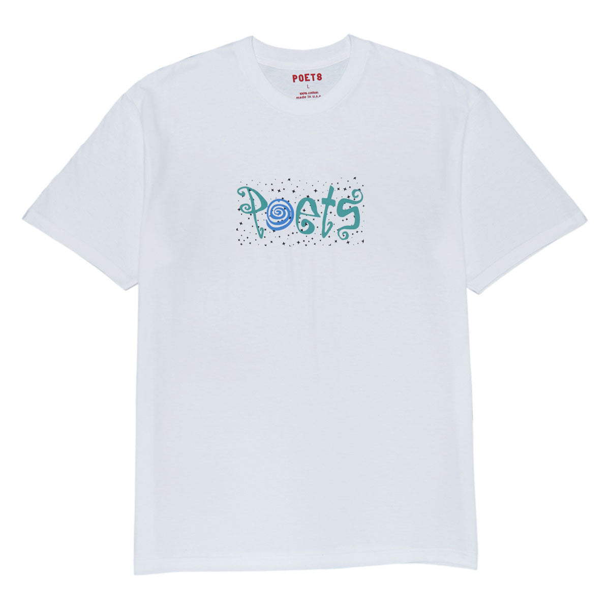 Poets Clique Screened T-Shirt - White image 1