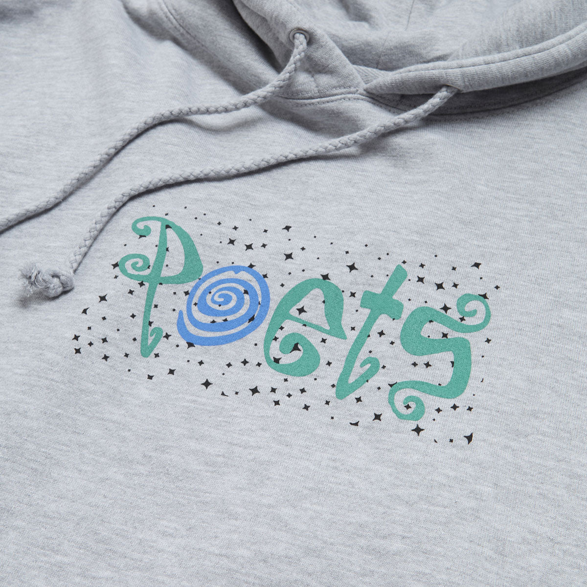 Poets Clique Screened Hoodie - Heather Grey image 2