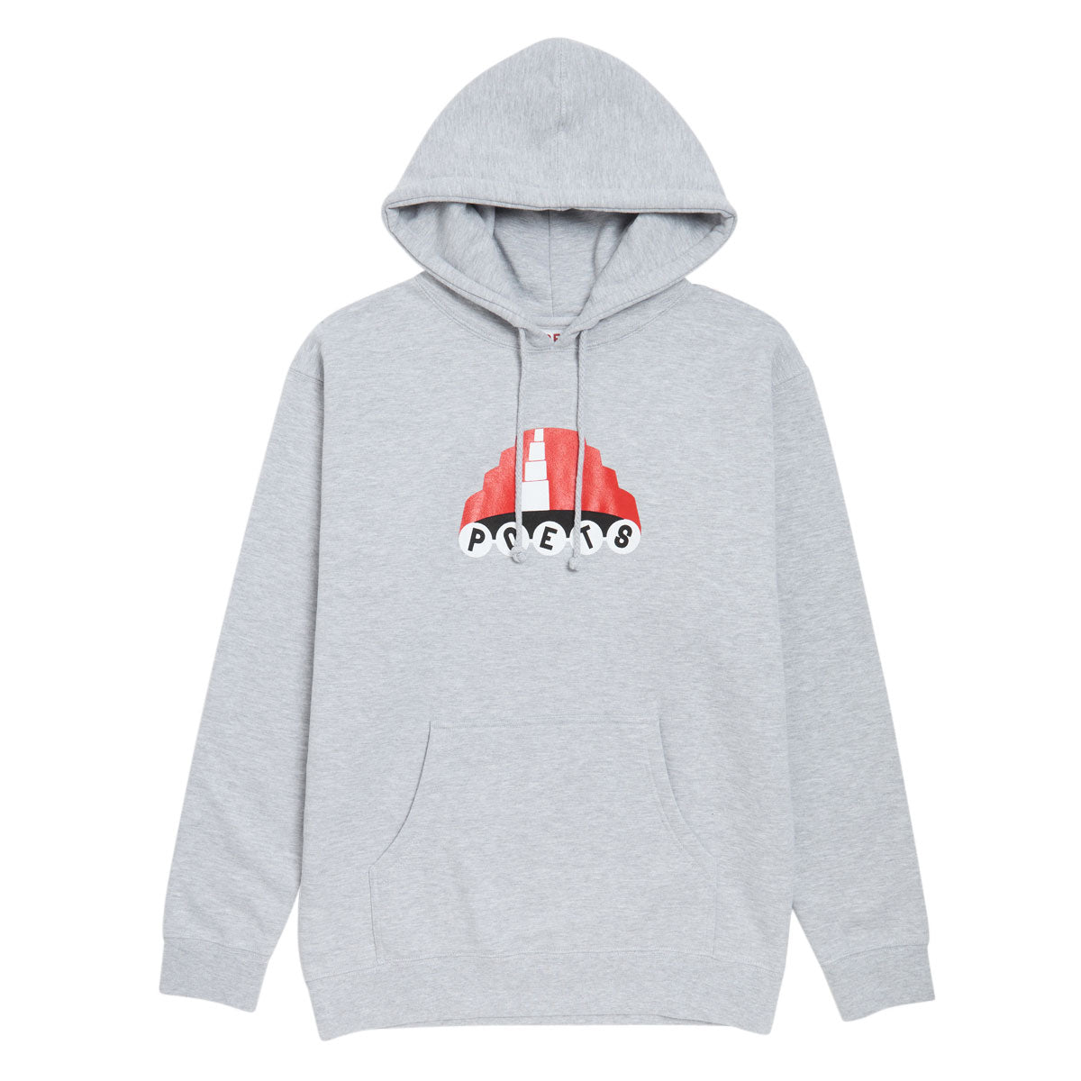 Poets Devo Screened Hoodie - Heather Grey image 1