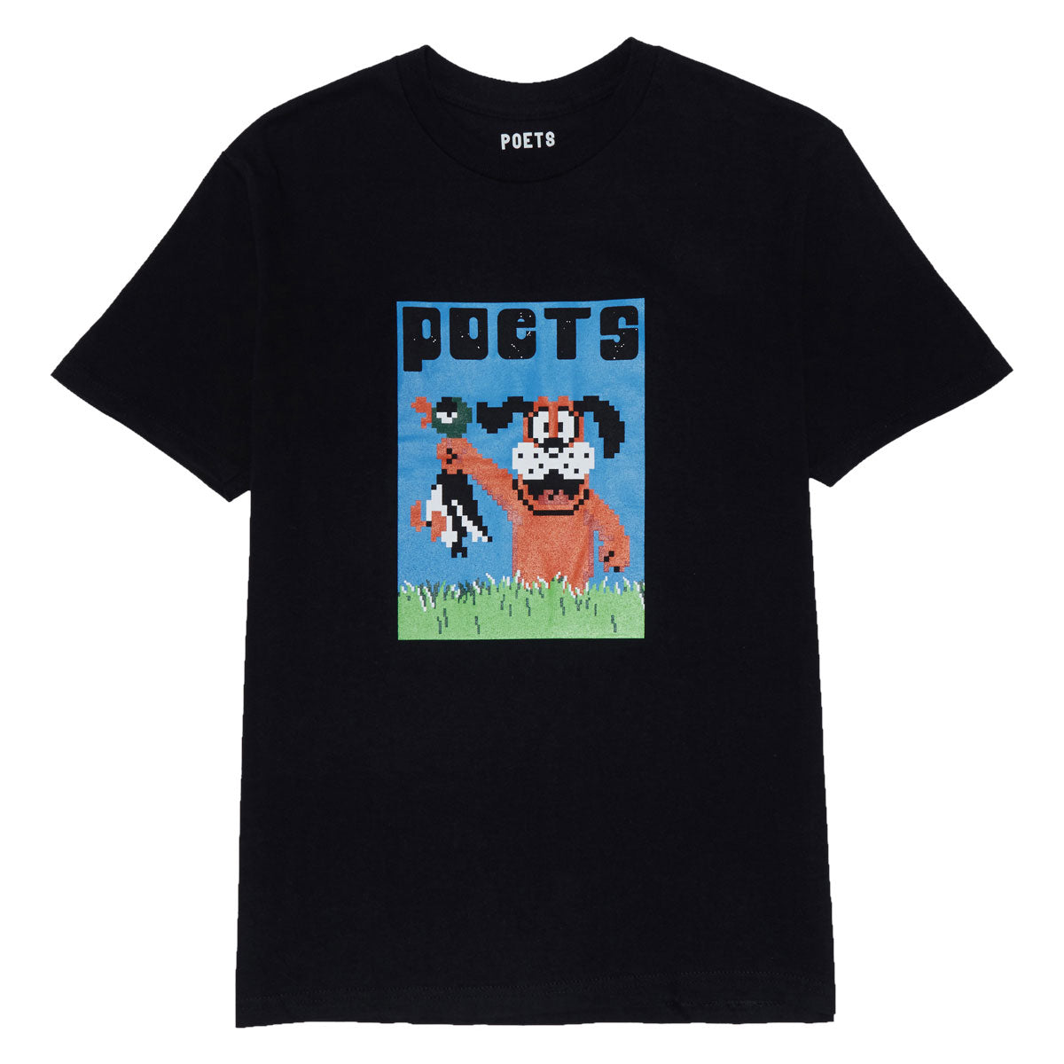 Poets Hunt Screened T-Shirt - Black image 1