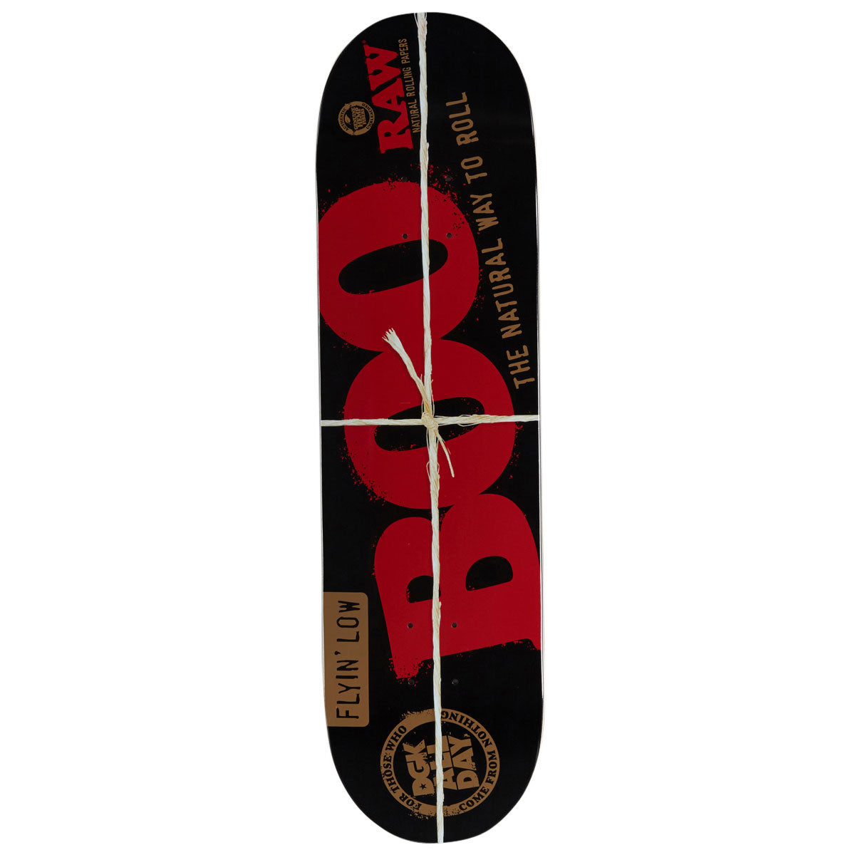 DGK x Raw Boo Skateboard Deck - Black - 8.25
