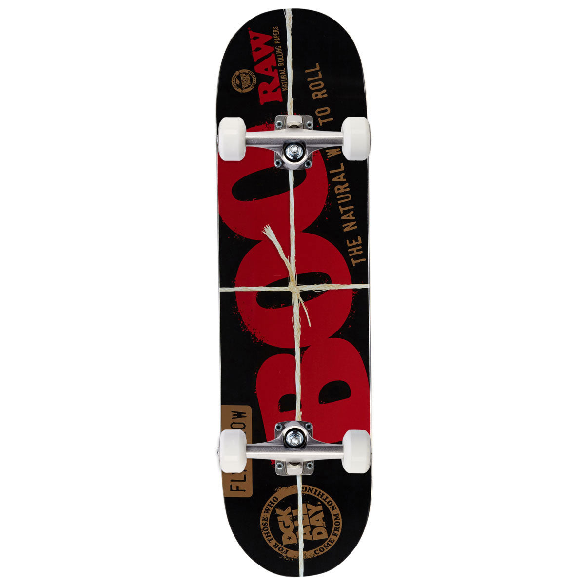 DGK x Raw Boo Skateboard Complete - Black - 8.25