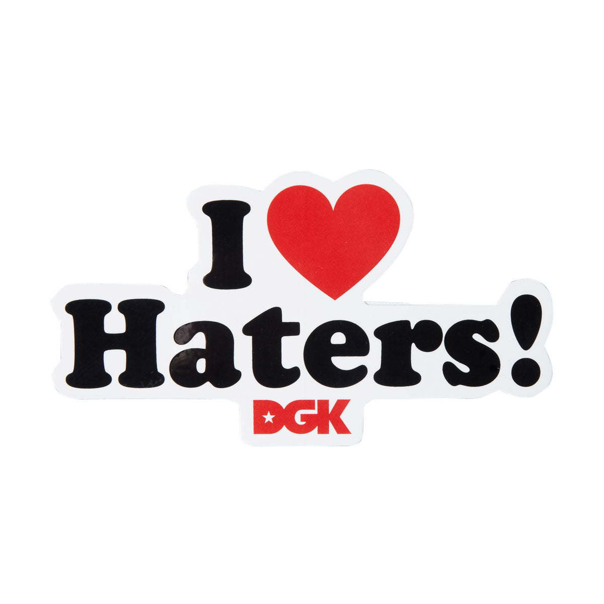 DGK Haters Sticker - White image 1