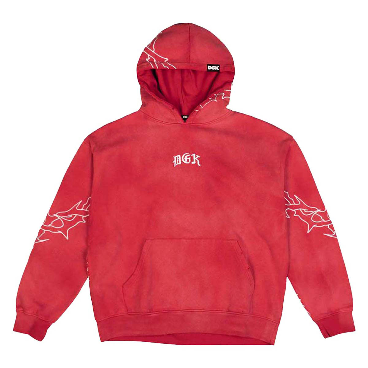 DGK Battalion Hoodie - Sunbleached Red image 1