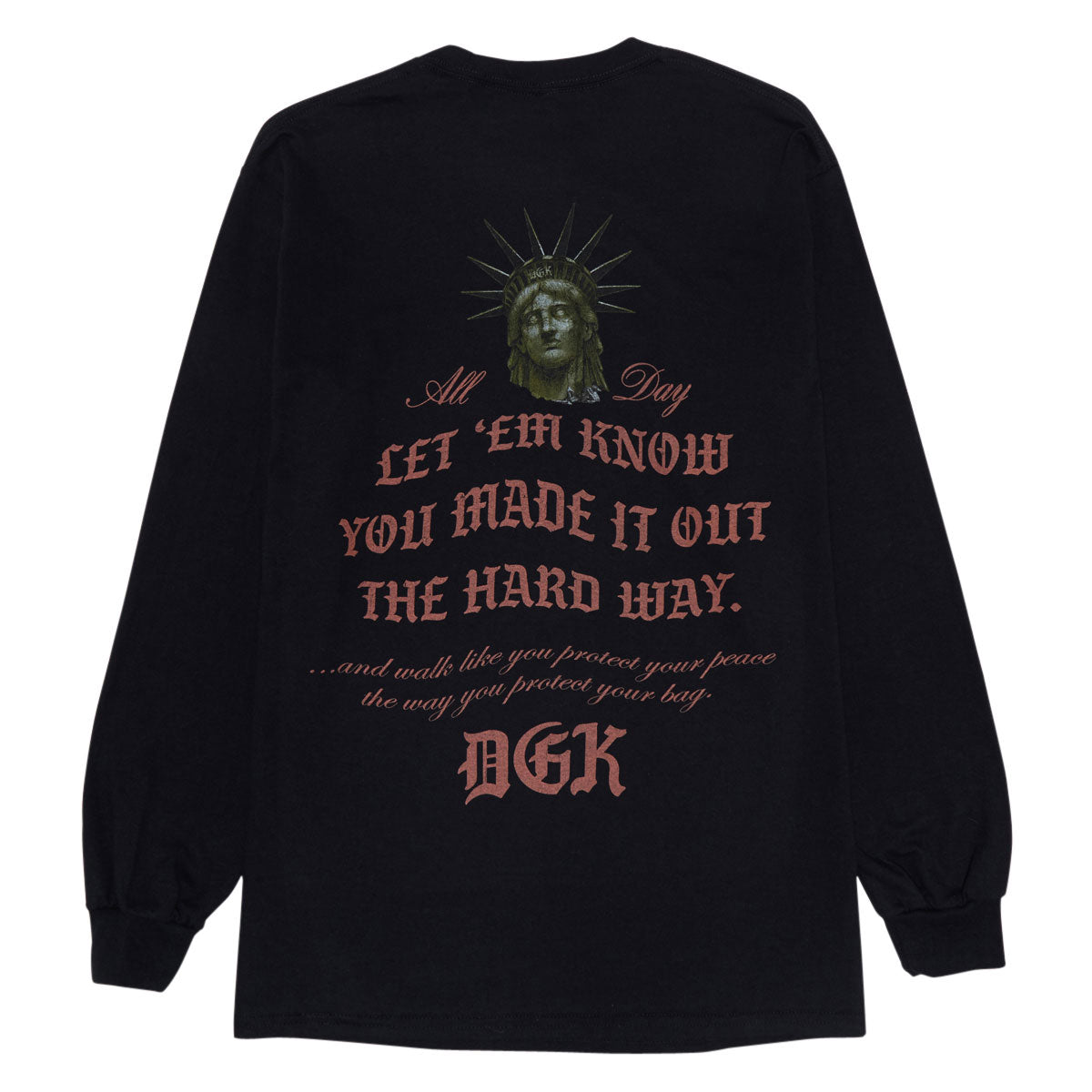 DGK Shadows Long Sleeve T-Shirt - Black image 2