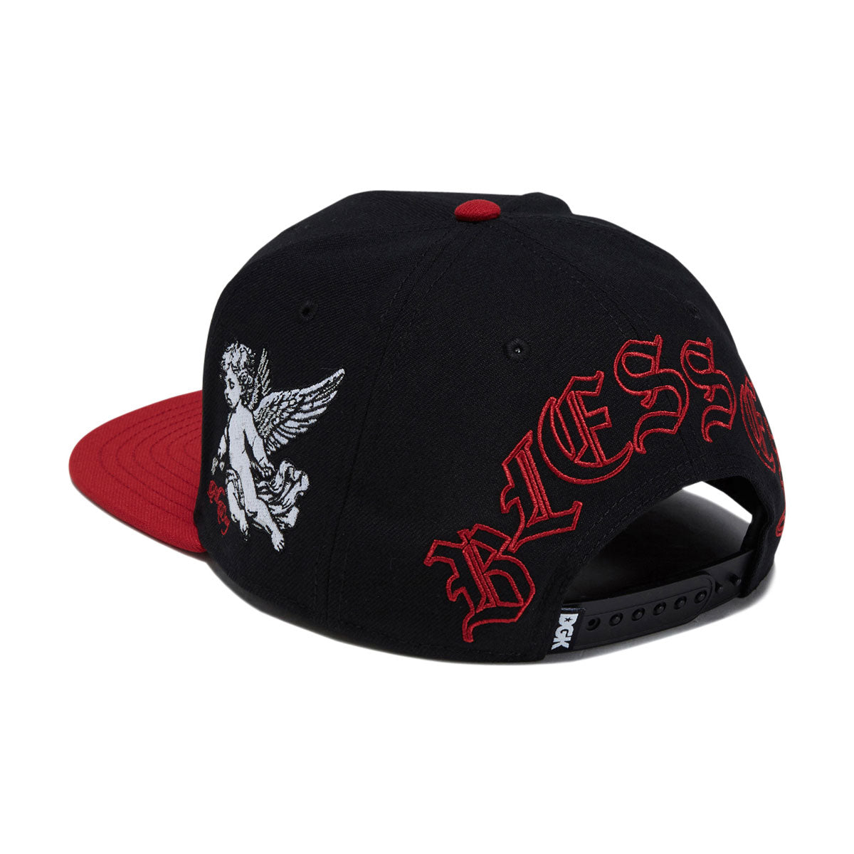 DGK Angelic Snapback Hat - Black/Red image 2