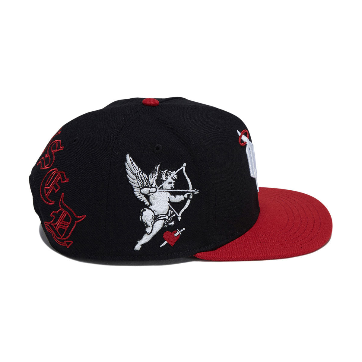 DGK Angelic Snapback Hat - Black/Red image 4