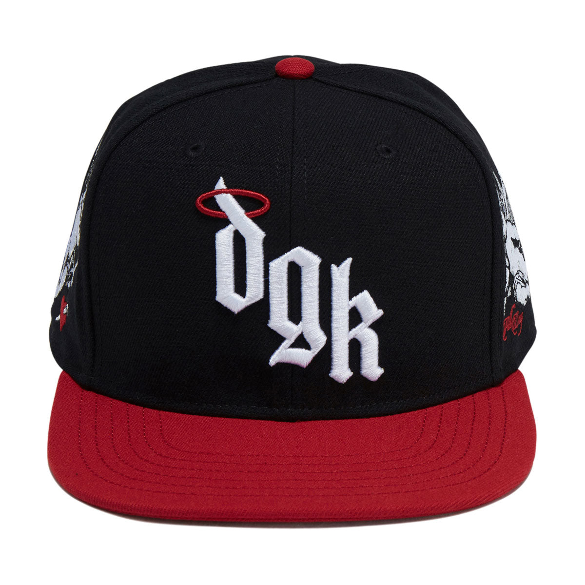 DGK Angelic Snapback Hat - Black/Red image 5