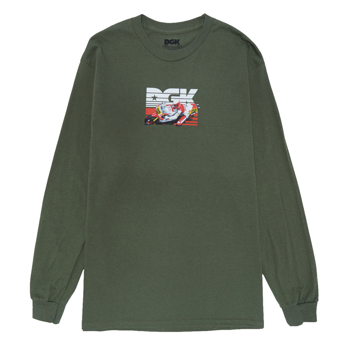 DGK Two Stroke Long Sleeve T-Shirt - Military Green image 1