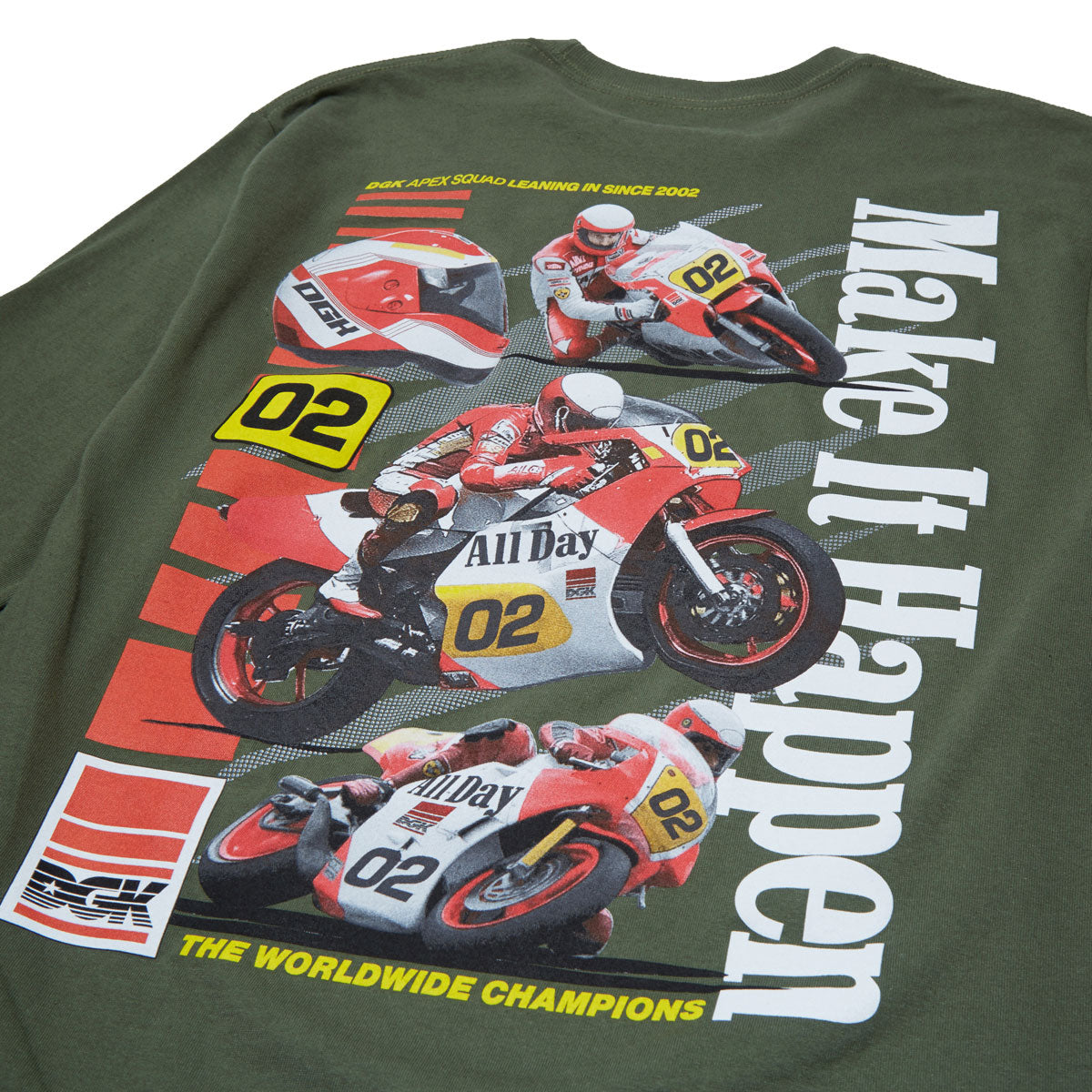 DGK Two Stroke Long Sleeve T-Shirt - Military Green image 4