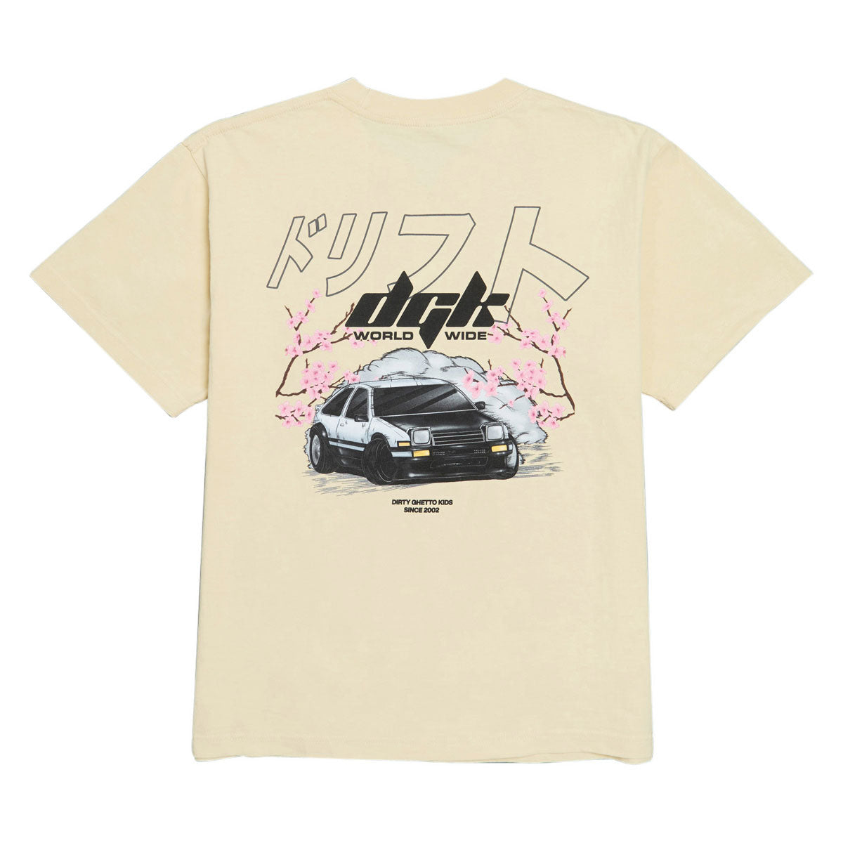 DGK Kanji Drift Boxy Fit T-Shirt - Cream image 1