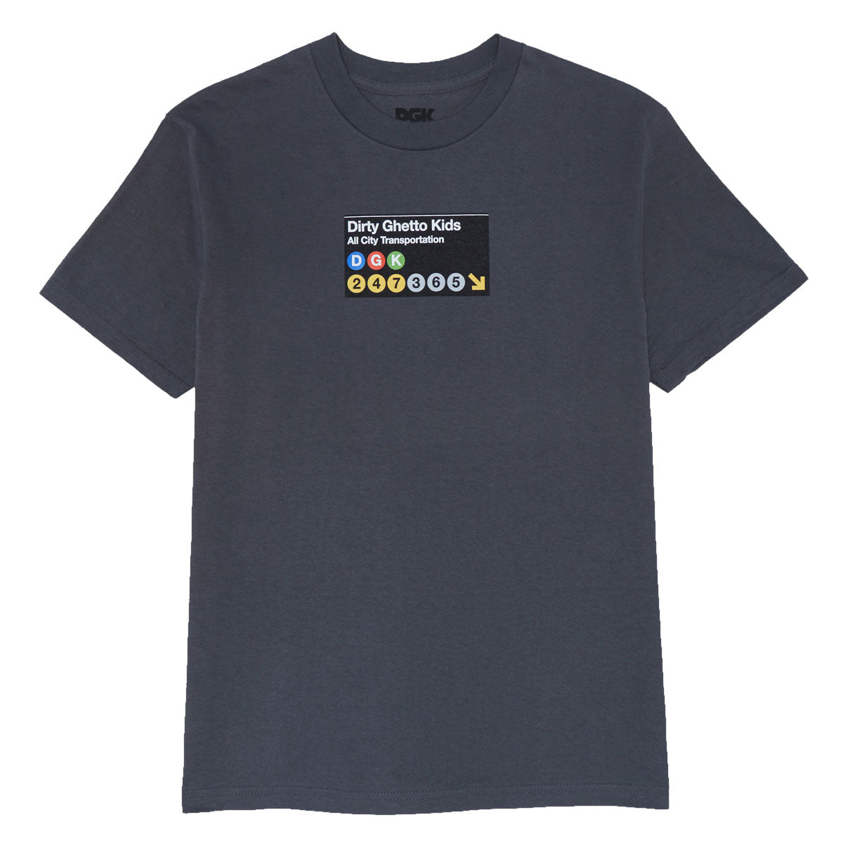 DGK Foot Patrol T-Shirt - Charcoal image 1