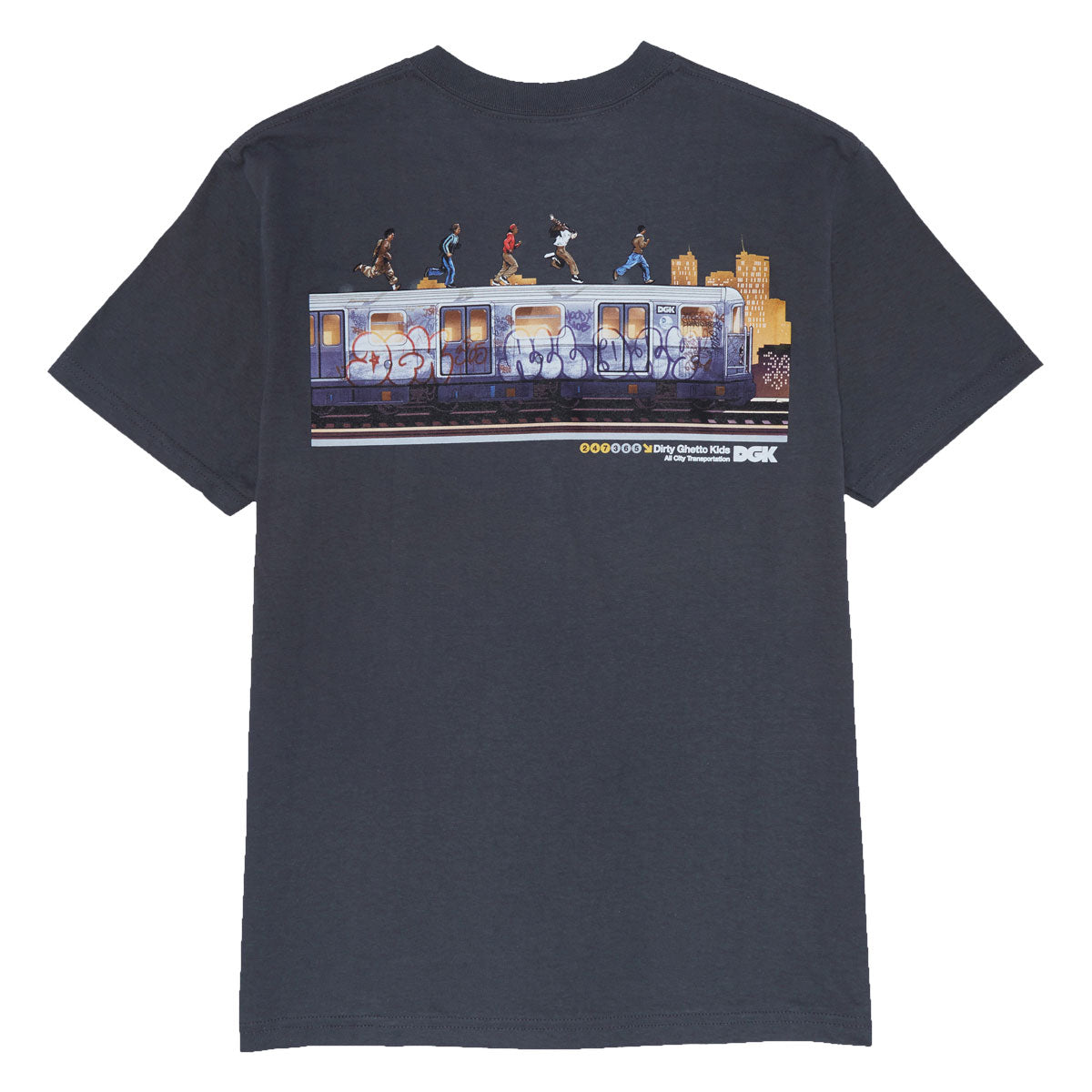 DGK Foot Patrol T-Shirt - Charcoal image 2