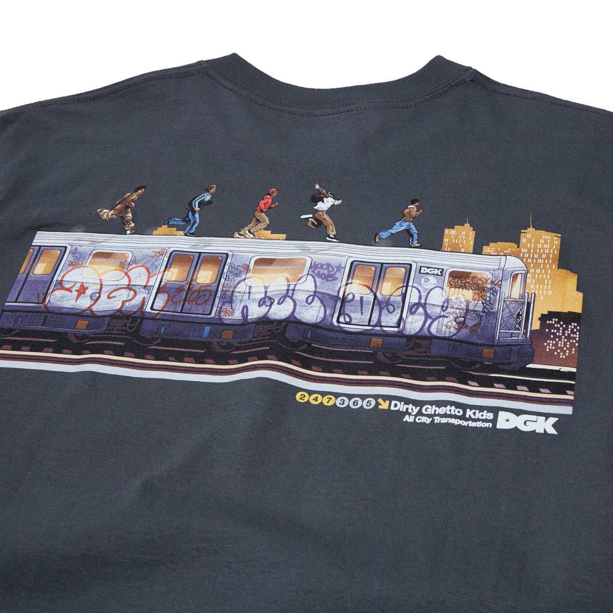 DGK Foot Patrol T-Shirt - Charcoal image 4
