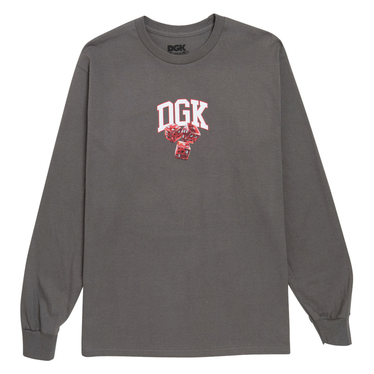 DGK No Traps Long Sleeve T-Shirt - Charcoal image 1