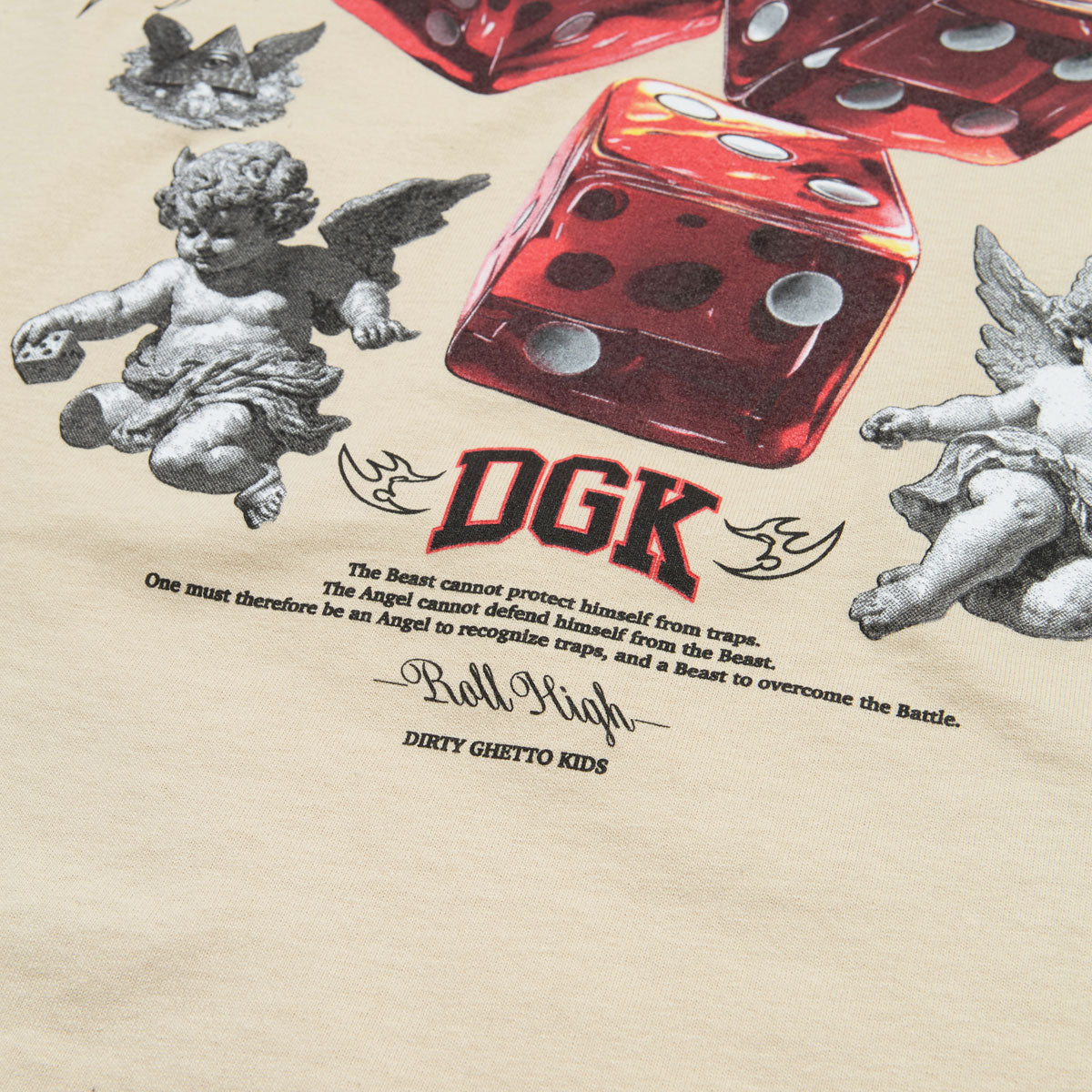 DGK No Traps Long Sleeve T-Shirt - Sand image 3