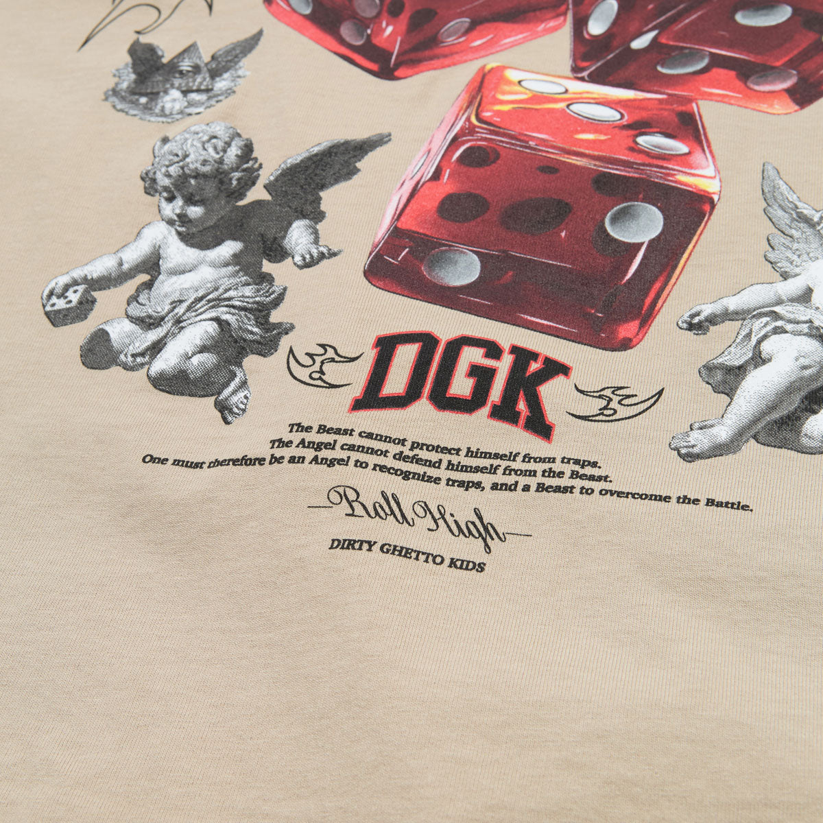DGK No Traps Boxy Fit T-Shirt - Tan image 3