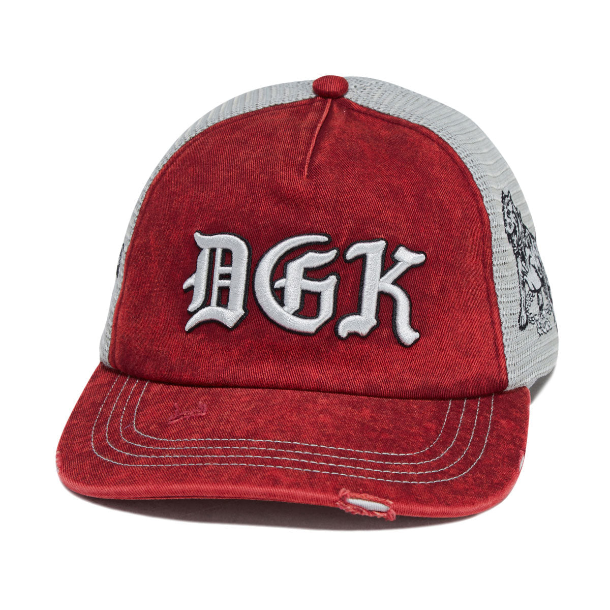 DGK Perro Trucker Hat - Burgundy image 1