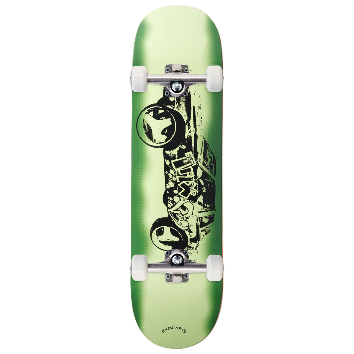 Cash Only Trix Skateboard Complete - Green - 8.50