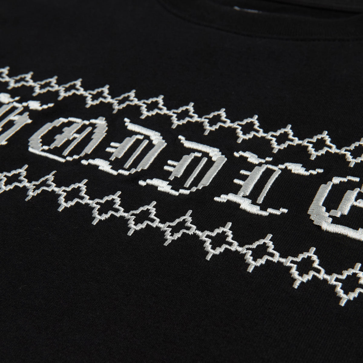 Hoddle Stich Logo T-Shirt - Black image 3
