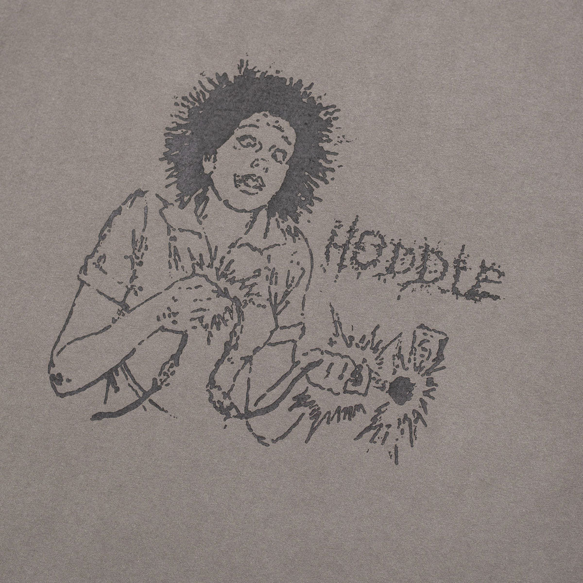 Hoddle Shock T-Shirt - Faded Black image 2