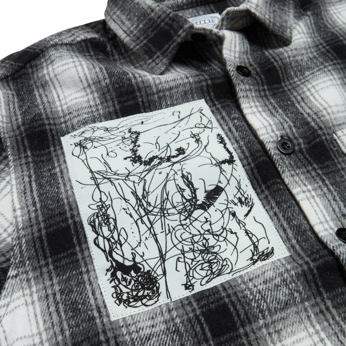 Hoddle Book Long Sleeve Flannel Shirt - Grey Plaid image 3