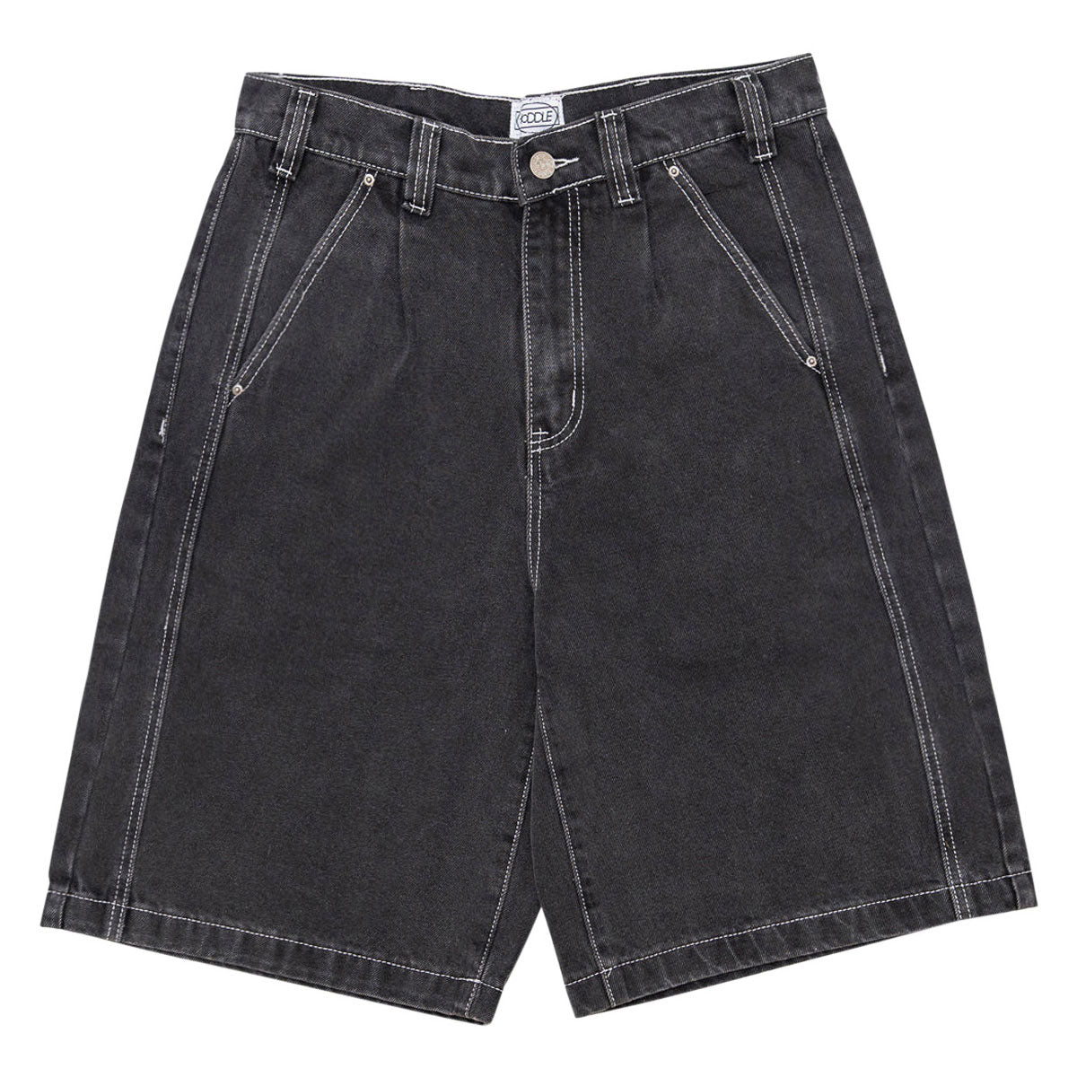 Hoddle Denim Bermuda Shorts - Washed Black image 1