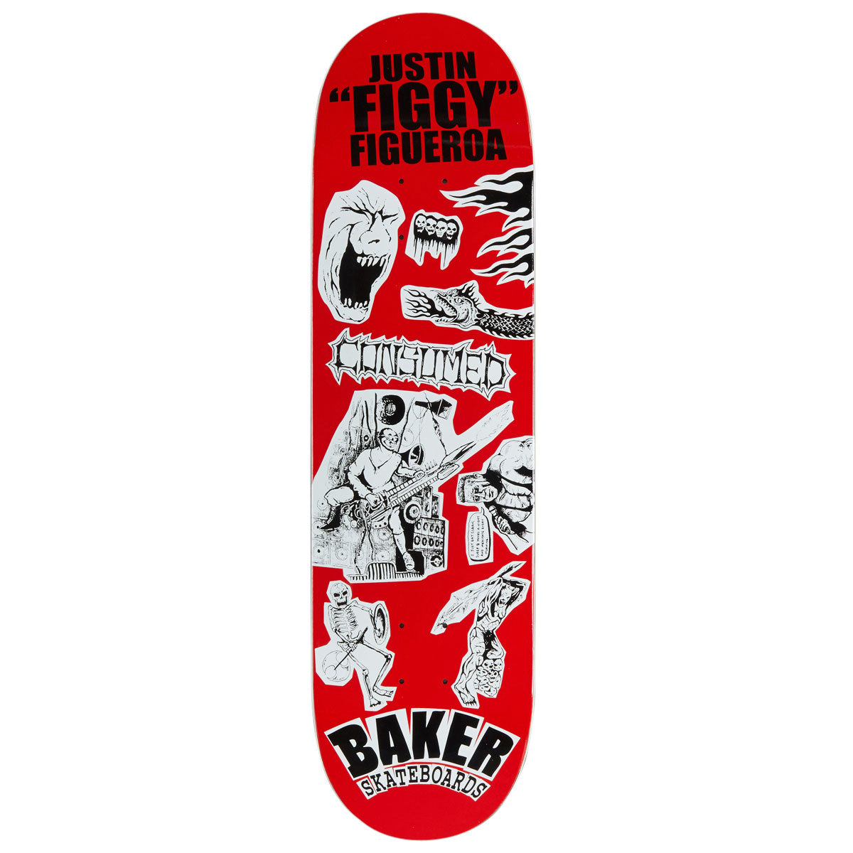 Baker Figgy Divine Evil Skateboard Deck - 8.38