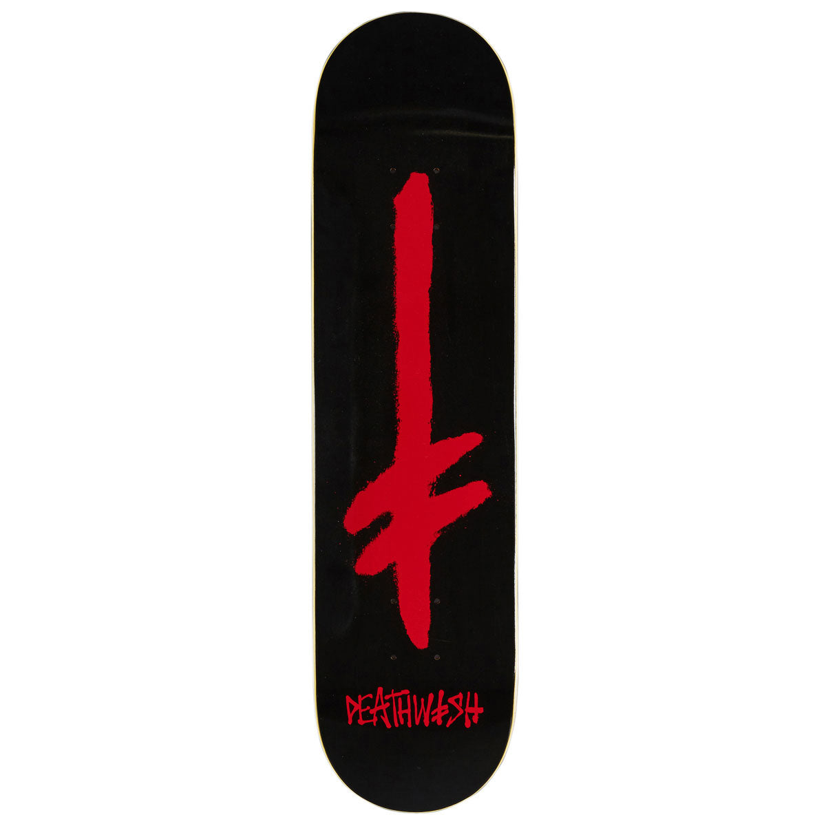 Deathwish Gang Spray Skateboard Deck - Black/Red - 7.75