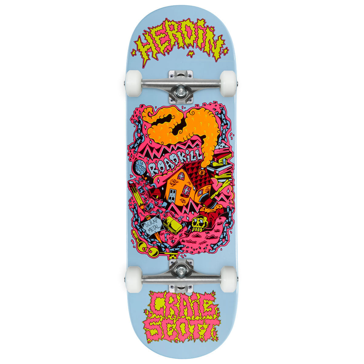 Heroin Craig Questions Scrap Metal Skateboard Complete - 10.00