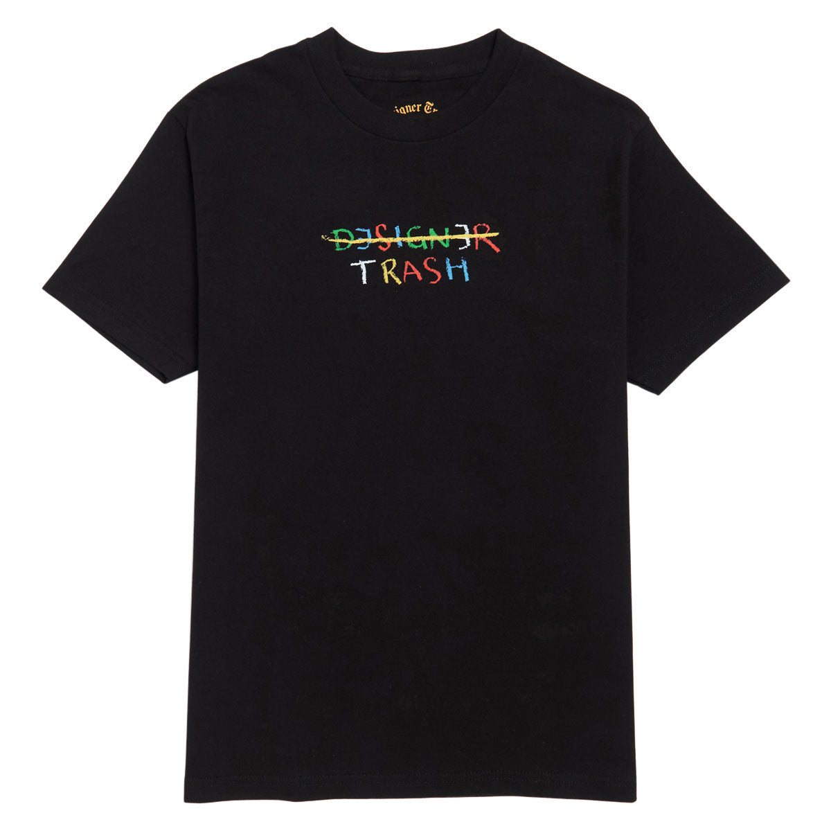 Designer Trash Scribble T-Shirt - Black image 1