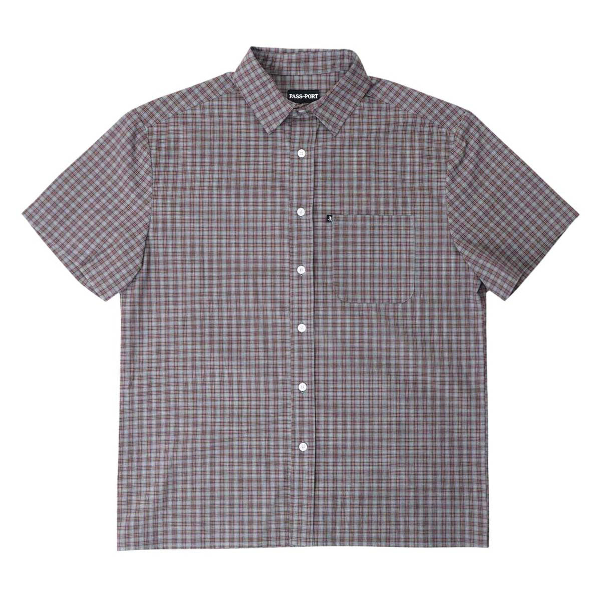 Passport Workers Check Shirt - Sangria image 1