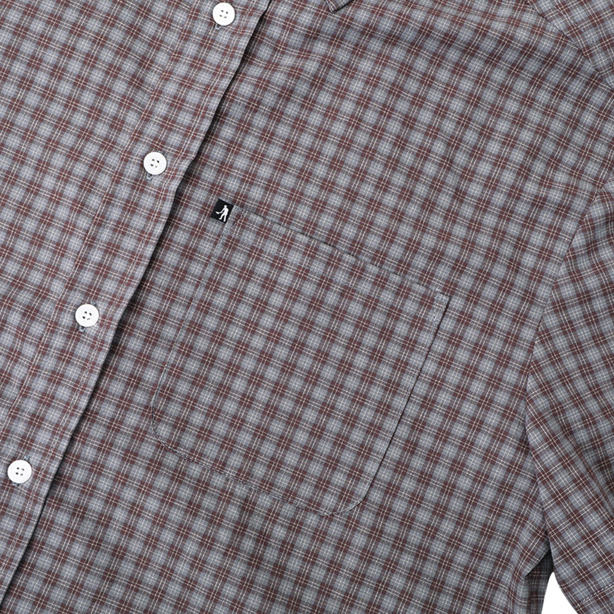 Passport Workers Check Shirt - Sangria image 2