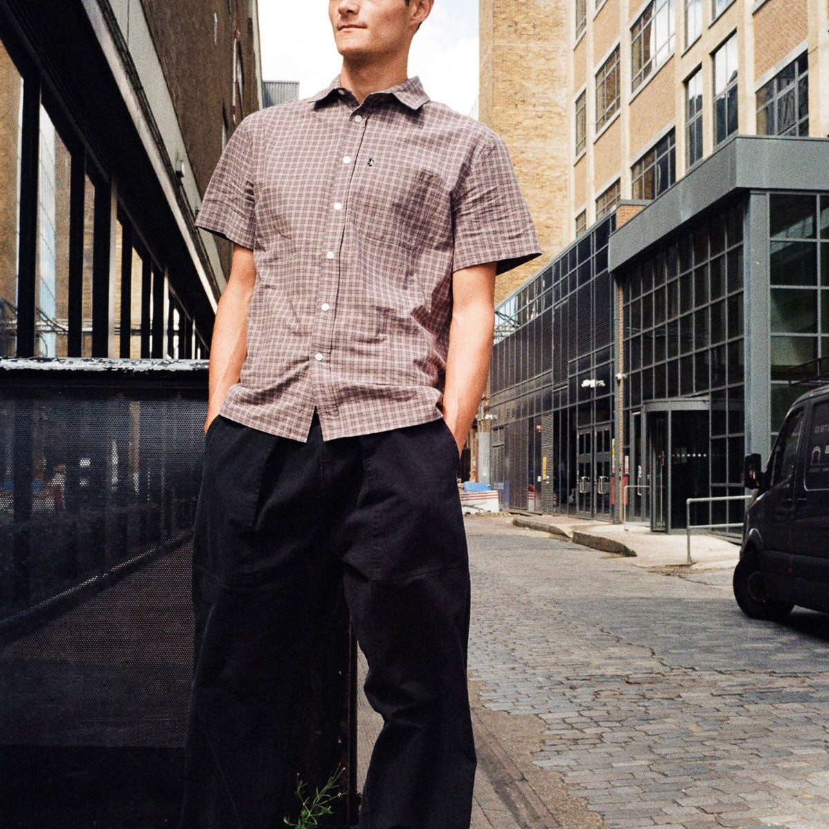 Passport Workers Check Shirt - Sangria image 3